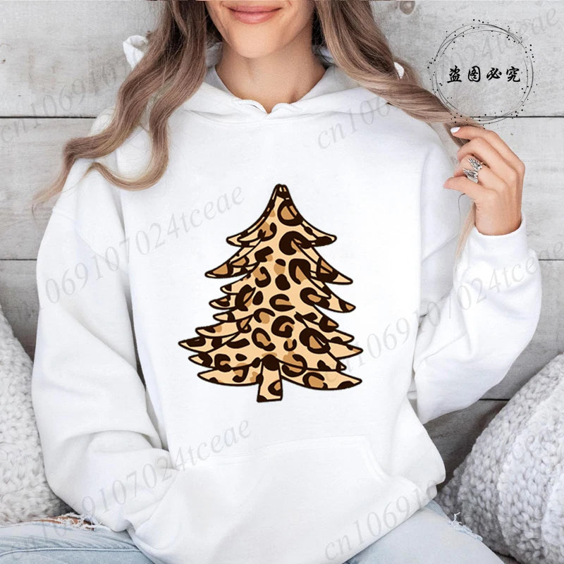 Christmas Trees Print Daily Women Men Christmas Tree Sweatshirts Tops