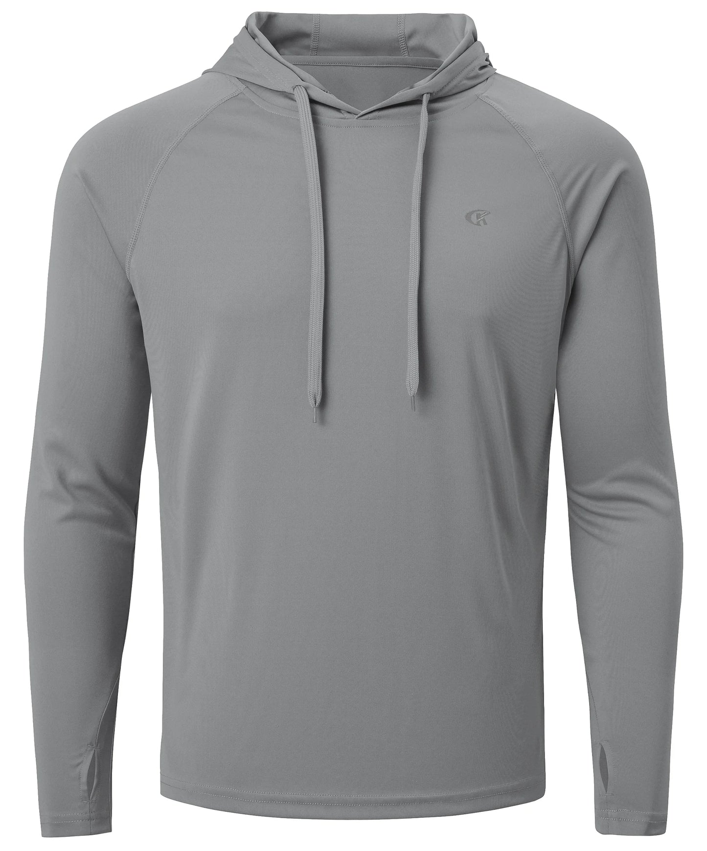 Summer Men's Long Sleeve UPF 50+ Hoodie Shirts, Rash Guard Quick Dry Lightweight T-shirt for Outdoor Jogger Sport Pullover